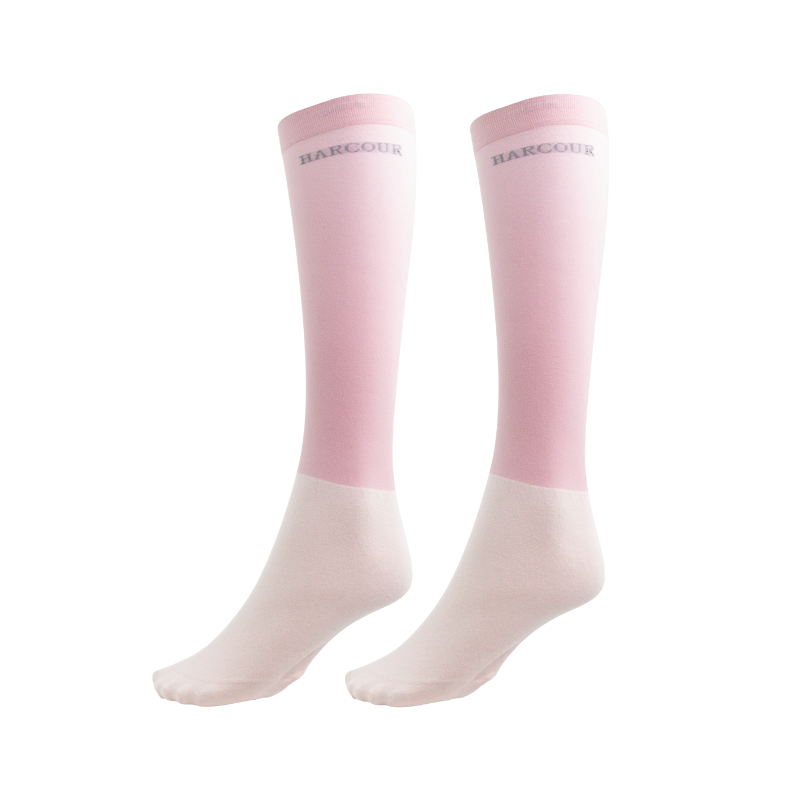 Harcour - Chaussettes d'équitation unisexe Vaya pivoine (x2)