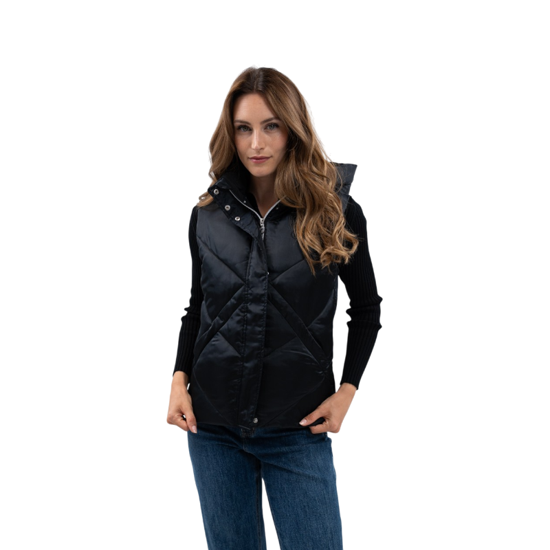 Harcour - Doudoune sans manches femme Auxane noir