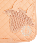 Harcour - Sunny dressage pad & Funny fly veil set apricot/ light gold | - Ohlala