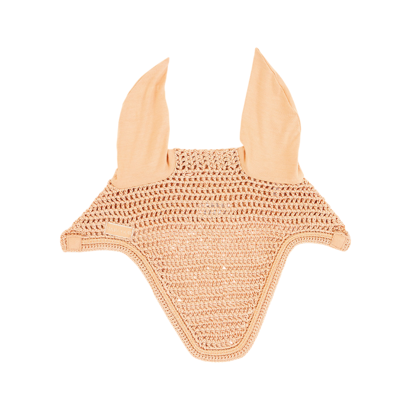 Harcour - Pack tapis de dressage Sunny et bonnet Funny abricot/ light gold