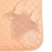 Harcour - Sunny saddle pad & Funny fly veil set apricot/ light gold | - Ohlala