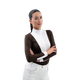 Harcour - Polo de concours manches longues femme Stella cacao | - Ohlala