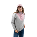 Harcour - Sweat col montant femme Ambre gris chiné/ pivoine | - Ohlala