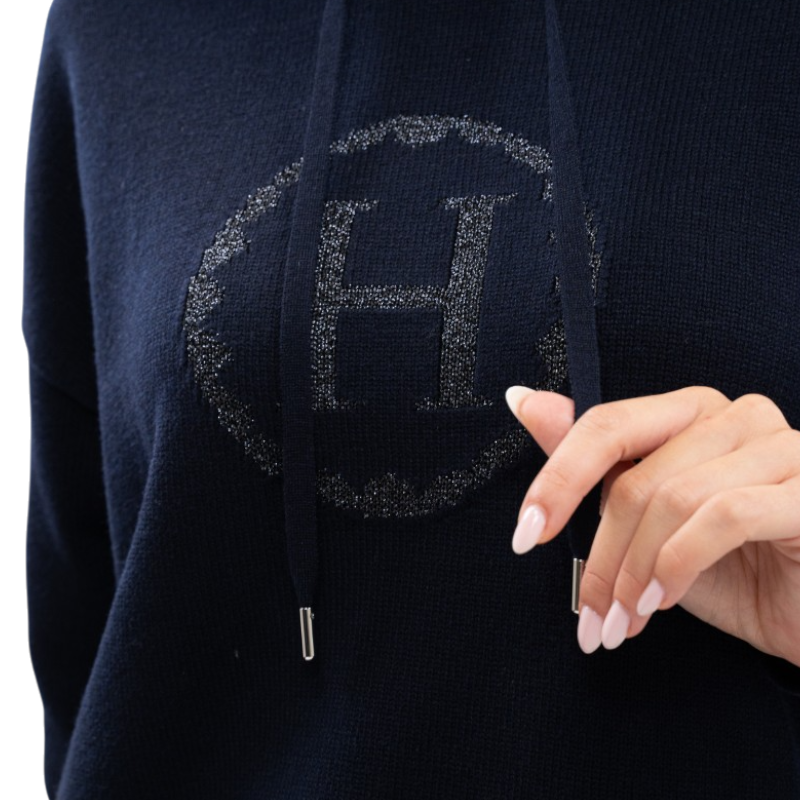 Harcour - Sweat en maille femme Aurelia marine | - Ohlala