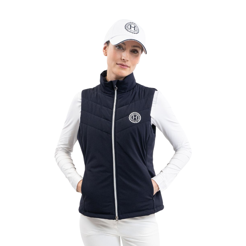 Harcour - Women's sleeveless jacket Pola navy/white 