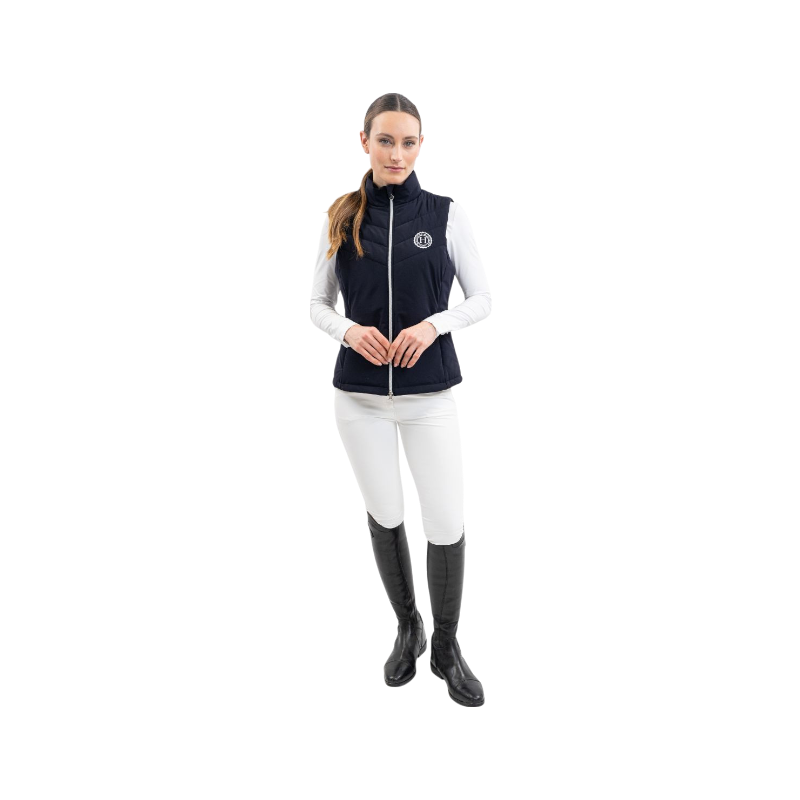 Harcour - Women's sleeveless jacket Pola navy/white 