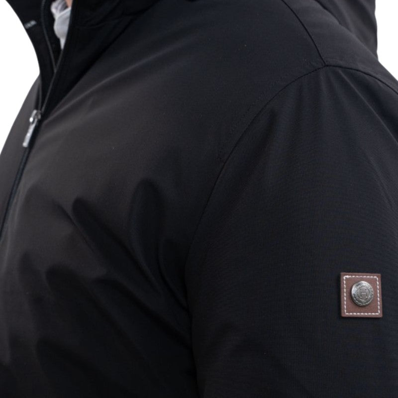Harcour - Long black men's parka Robertol 