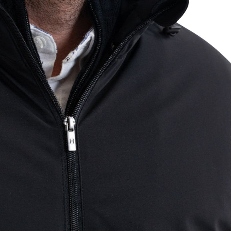 Harcour - Long black men's parka Robertol 