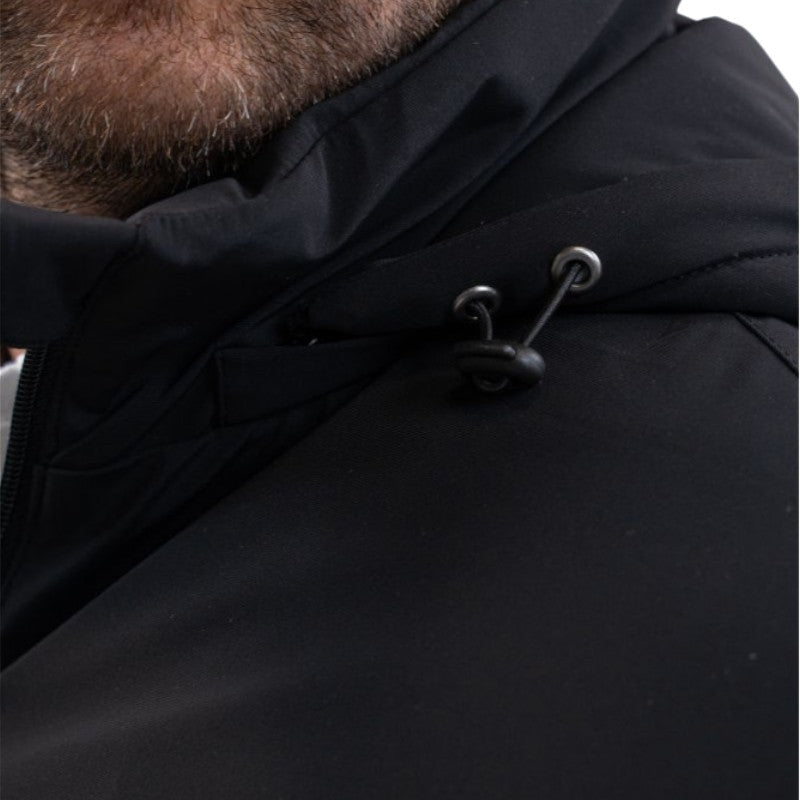 Harcour - Long black men's parka Robertol 