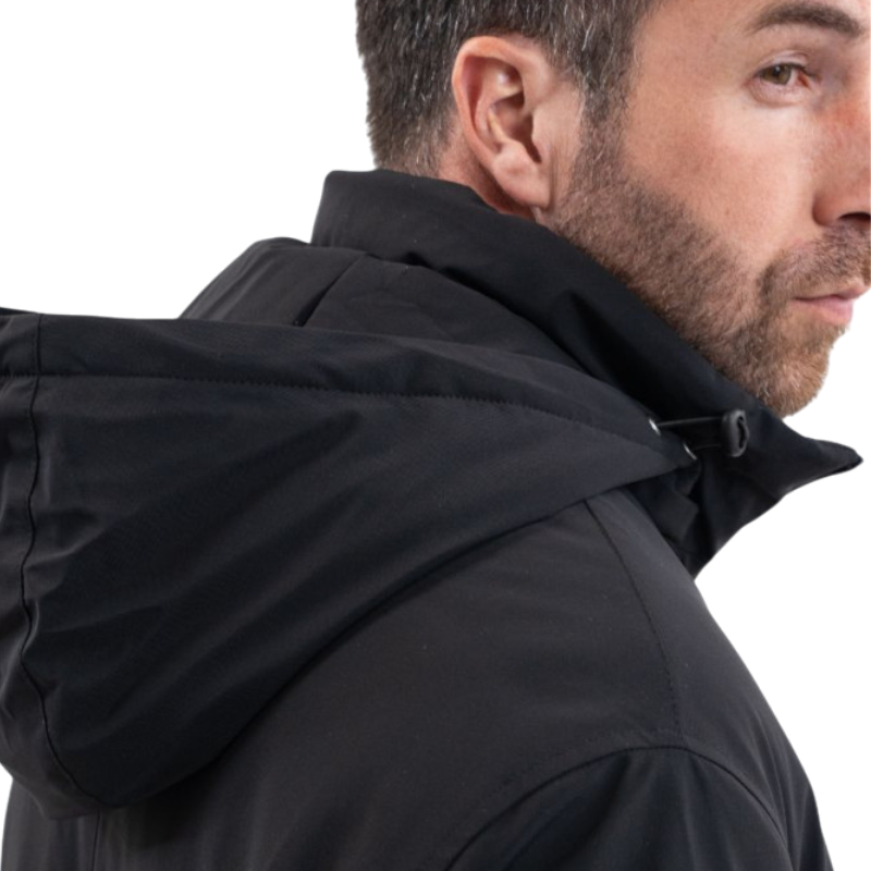 Harcour - Long black men's parka Robertol 