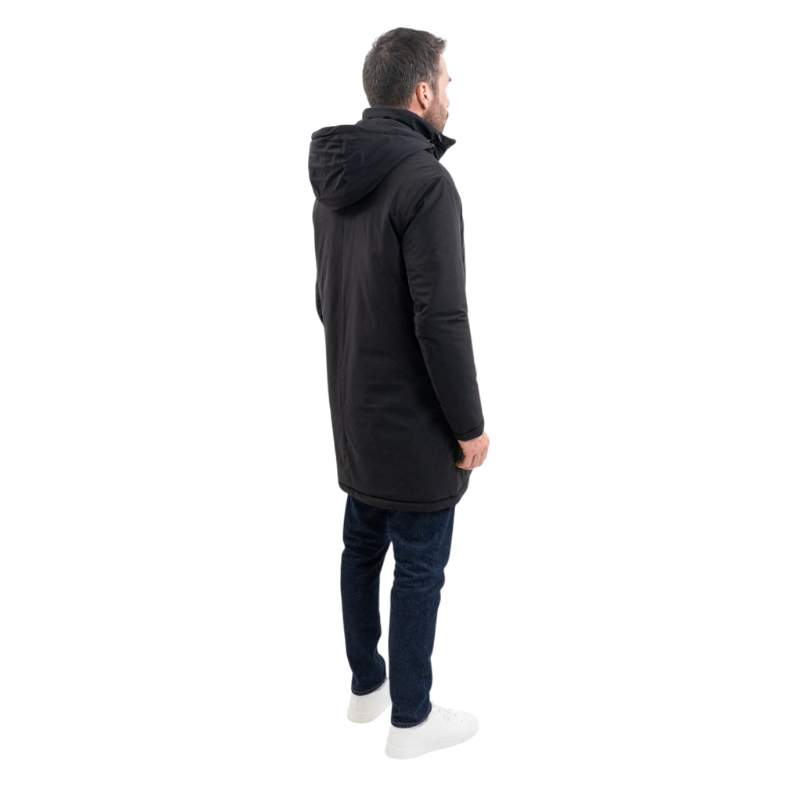 Harcour - Long black men's parka Robertol 