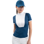 Harcour - Shine lagoon blue women's short sleeve competition polo | - Ohlala