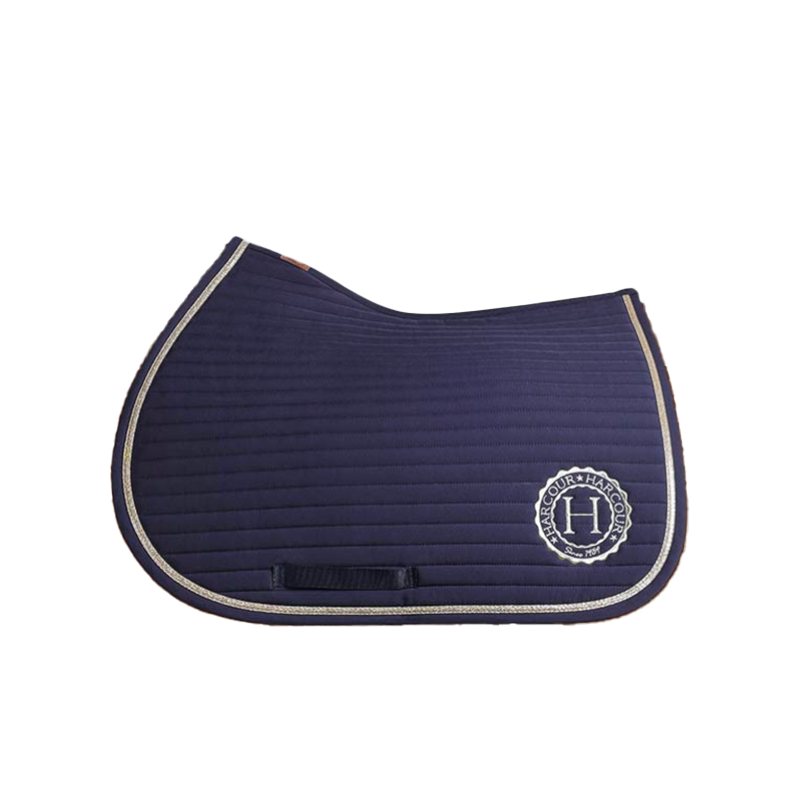 Harcour - Tapis de selle Karembar marine/ light gold