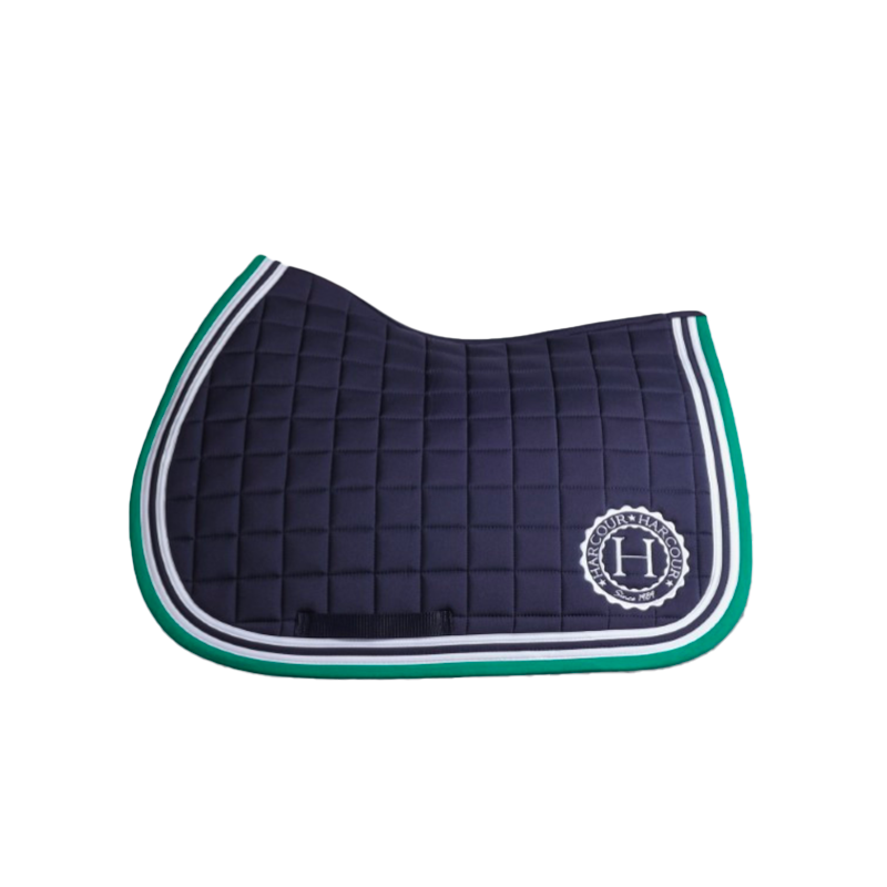Harcour - Tapis de selle Soft marine/ emerald green
