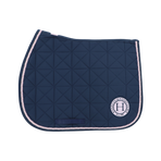 Harcour - Tapis de selle Suze marine/ rose | - Ohlala