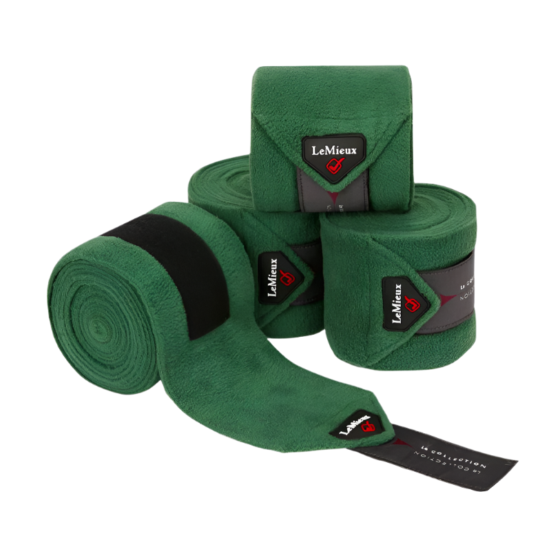 LeMieux - Bandes de polo Hunter Green (x4)