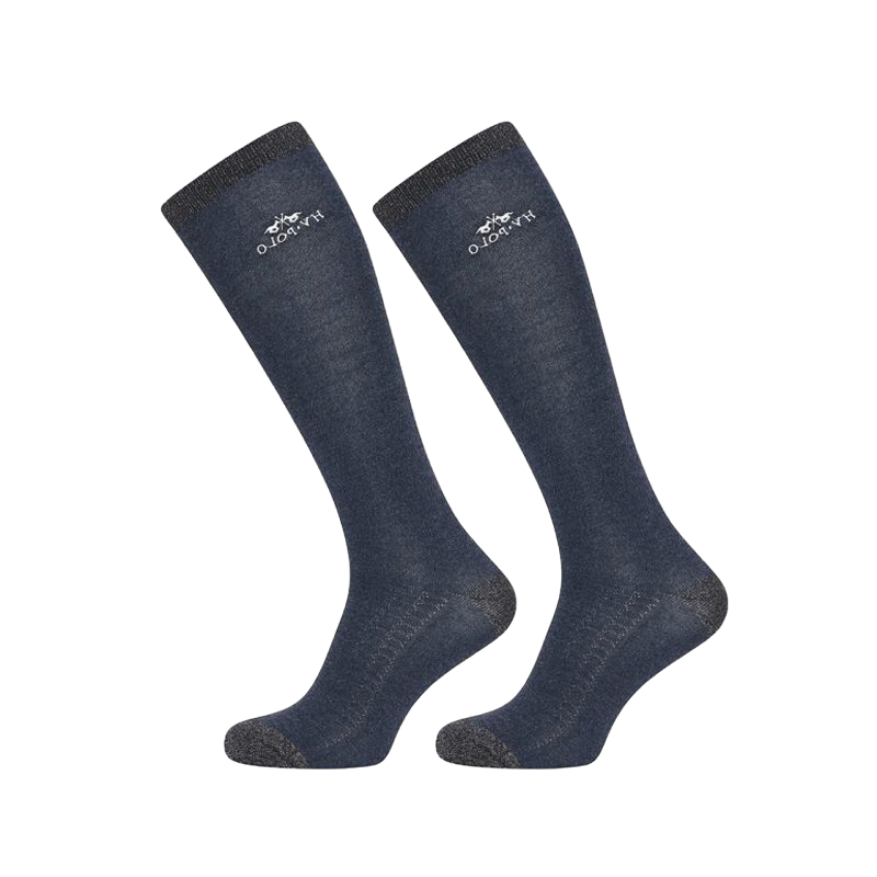 HV Polo - Saar navy heather socks (x1)