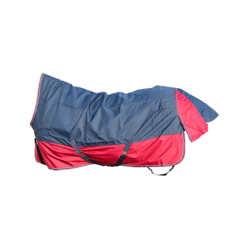 Equithème - Tyrex 1200D high neck outdoor blanket navy/burgundy 0g