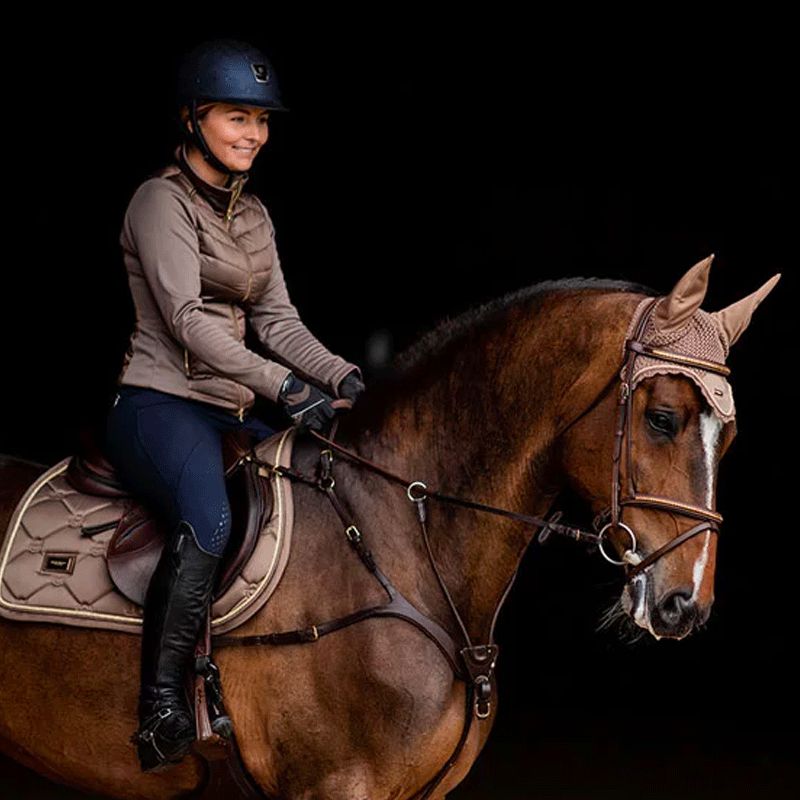 Equestrian Stockholm - Tapis de selle Champagne | - Ohlala