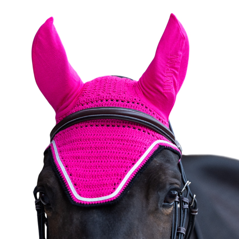 Jump'In - Balthazar fuchsia/black horse bonnet 