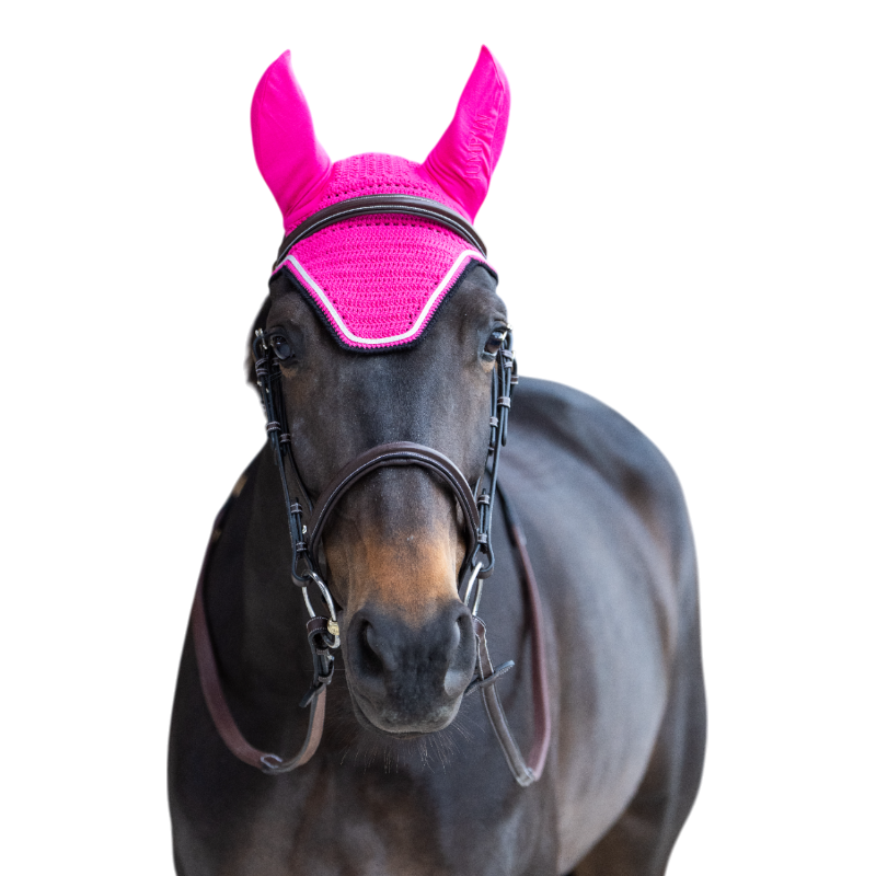 Jump'In - Balthazar fuchsia/black horse bonnet 