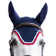 Jump'In - Bonnet pour chevaux Balthazar marine/ rouge | - Ohlala