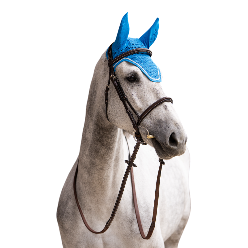 Jump'In - Balthazar royal blue horse bonnet/ lurex 