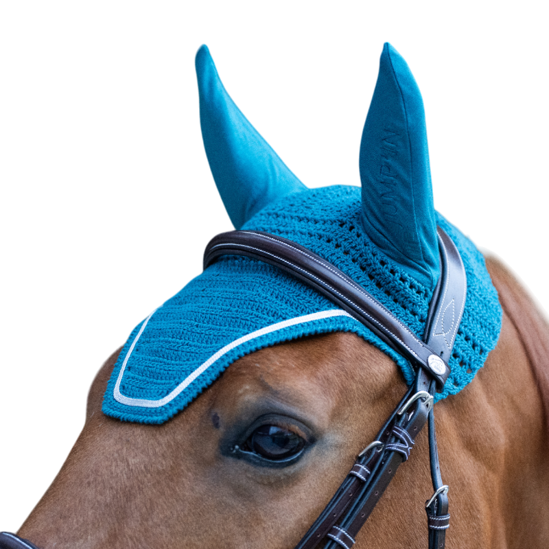 Jump'In - Bonnet pour chevaux Balthazar lagon/ lurex