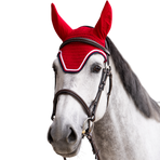 Jump'In - Bonnet pour chevaux Balthazar rouge/ marine | - Ohlala