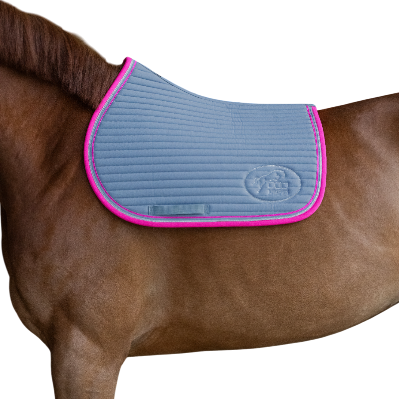 Jump'In - saddle pad Gray fuchsia Balthazar 