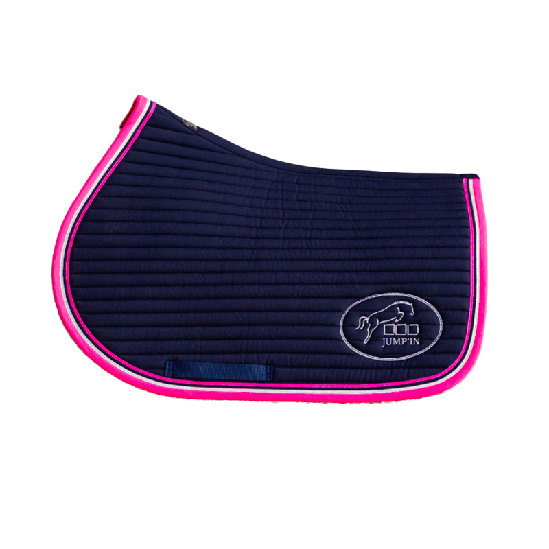 Jump'In - Tapis de selle Balthazar marine/ fuschia