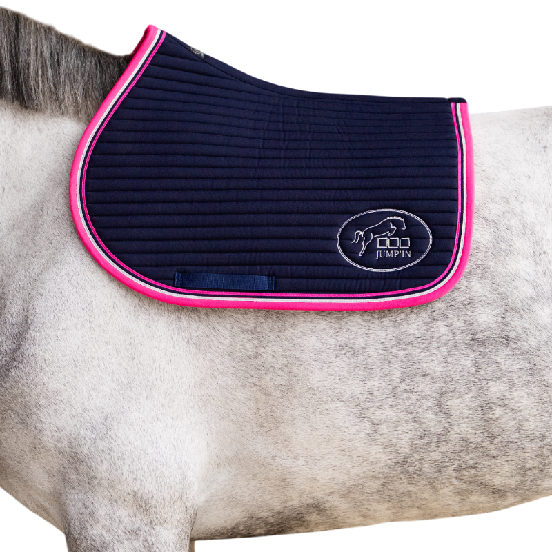 Jump'In - Tapis de selle Balthazar marine/ fuschia