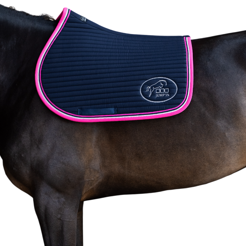 Jump'In - Tapis de selle Balthazar marine/ fuschia