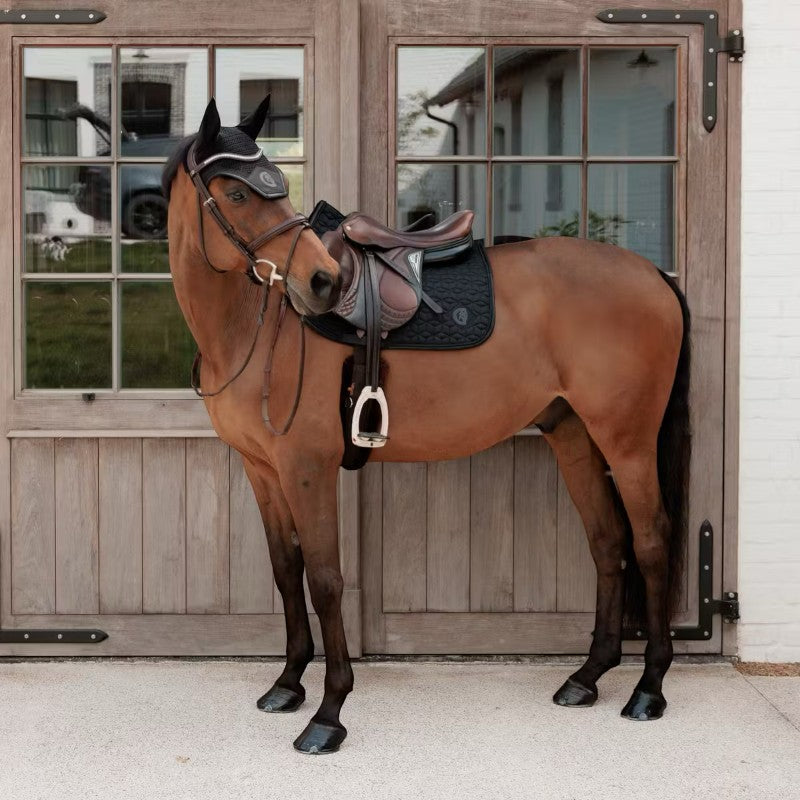 Kentucky Horsewear - Wellington Sparkling black horse bonnet 
