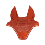 Kentucky Horsewear - Geräuschdämpfende Pferdehaube Wellington Velvet orange | - Ohlala