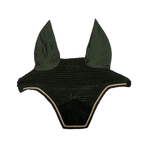 Kentucky Horsewear - Geräuschdämpfende Pferdehaube Wellington Velvet pine green | - Ohlala