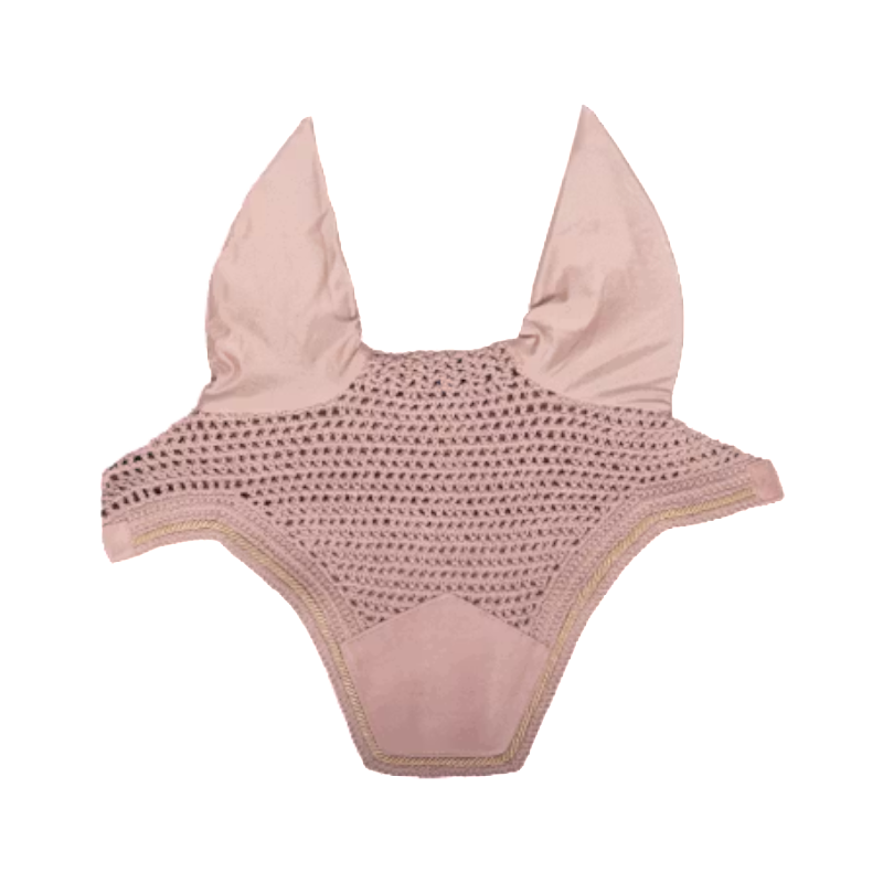 Kentucky Horsewear - Geräuschdämpfende Fliegenhaube Wellington Velvet soft rose | - Ohlala