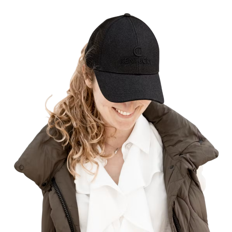 Kentucky Horsewear - Casquette Trucker Glitter noir