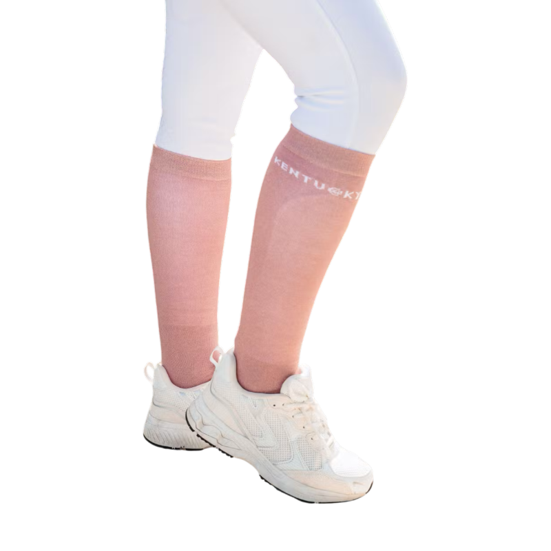 Kentucky Horsewear - Chaussettes d'équitation Glitter vieux rose x3