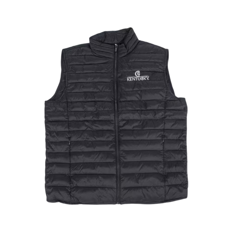 Kentucky Horsewear - Men's black sleeveless down jacket 