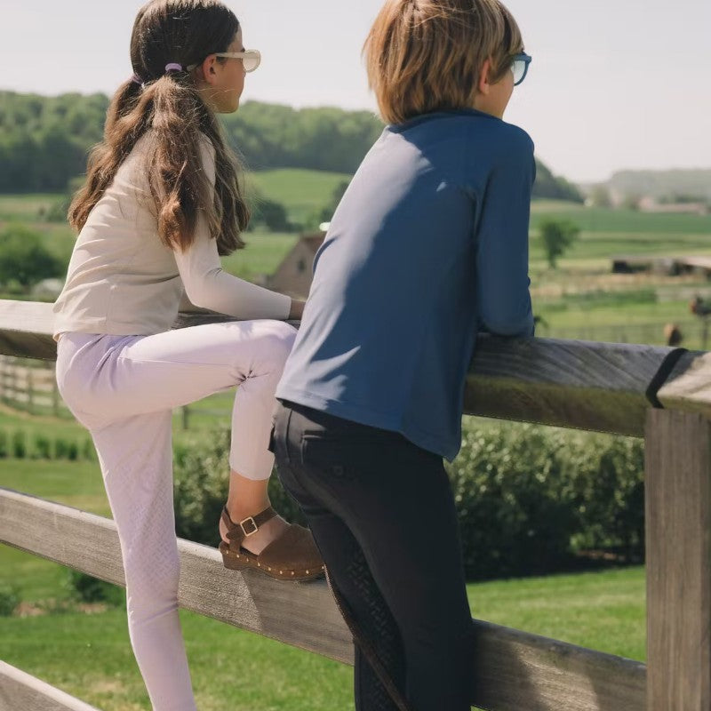 Kentucky Horsewear - Pantalon d'équitation Mexico City garçon avec Grip au genou marine