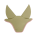 Kentucky Horsewear - Bonnet pour chevaux anti-bruits softshell kaki/ vieux rose | - Ohlala