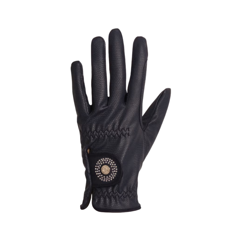 Kentucky Horsewear - Grip Glitter Navy Riding Gloves | - Ohlala