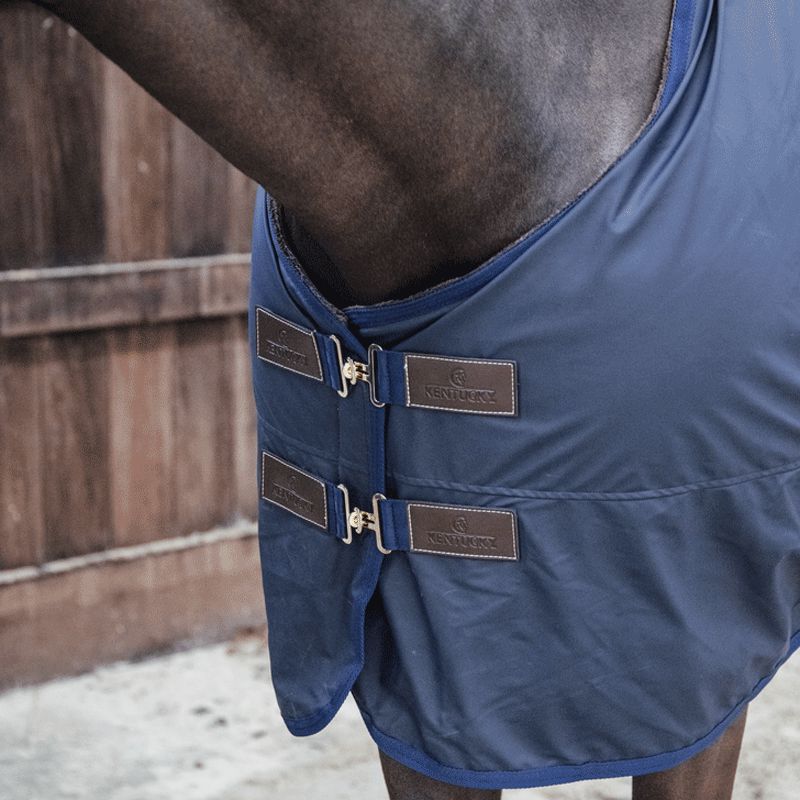 Kentucky Horsewear - Couverture d'extérieur all weather hurricane 0g marine | - Ohlala