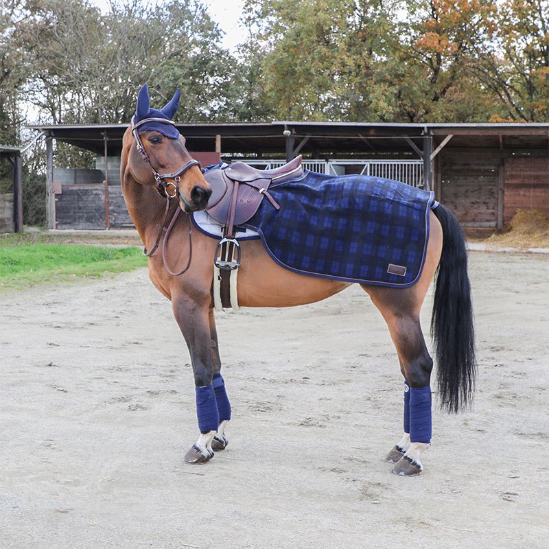 Kentucky Horsewear - Couvre-reins Heavy Fleece à carreaux | - Ohlala