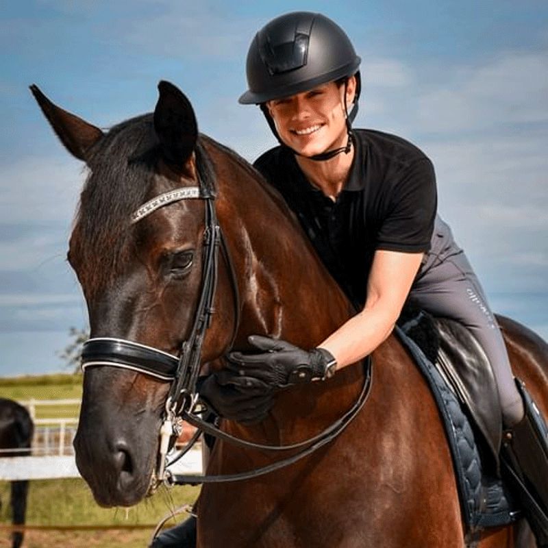 Kask - Casque d'équitation Kooki Lady noir mat | - Ohlala