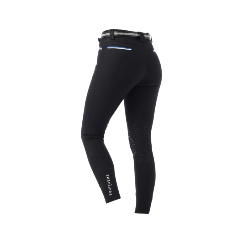 Equithème - Women's black Lassy knee grip riding pants 