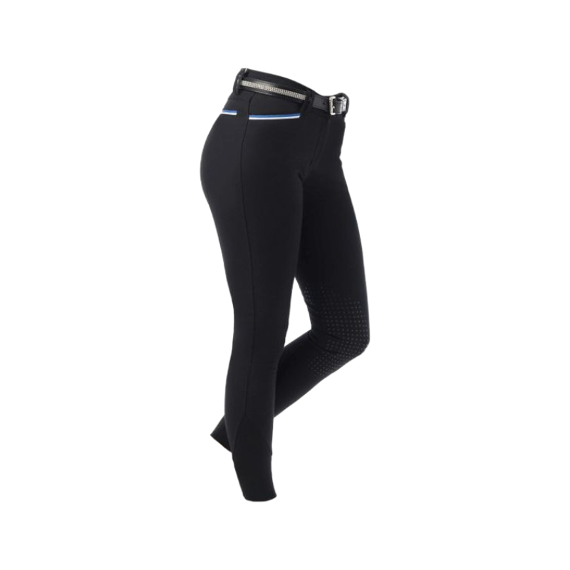 Equithème - Women's black Lassy knee grip riding pants 