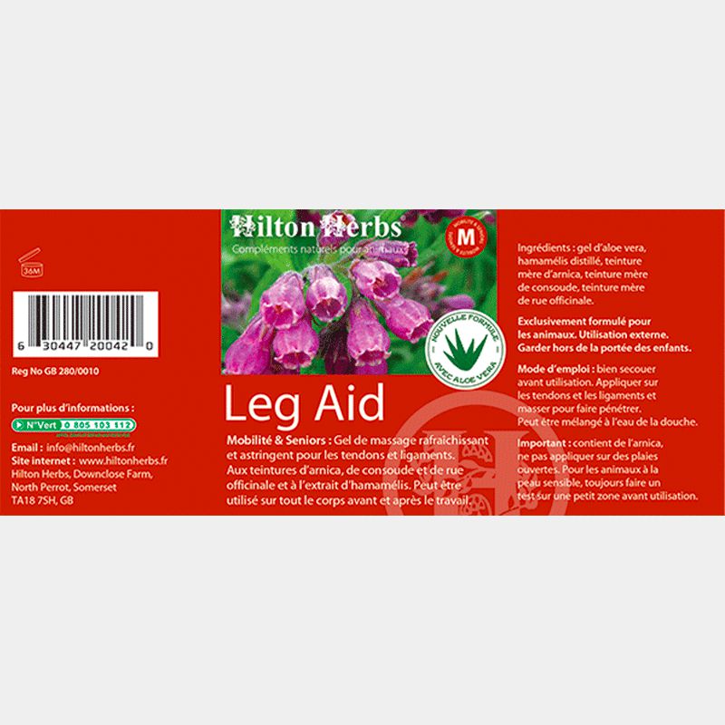 Hilton Herbs - Gel rafraichissant Tendons & ligaments LEG AID 500ml | - Ohlala
