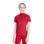 Lemieux - Classique Junior Young Rider Kids Short Sleeve Baselayer Chilli | - Ohlala